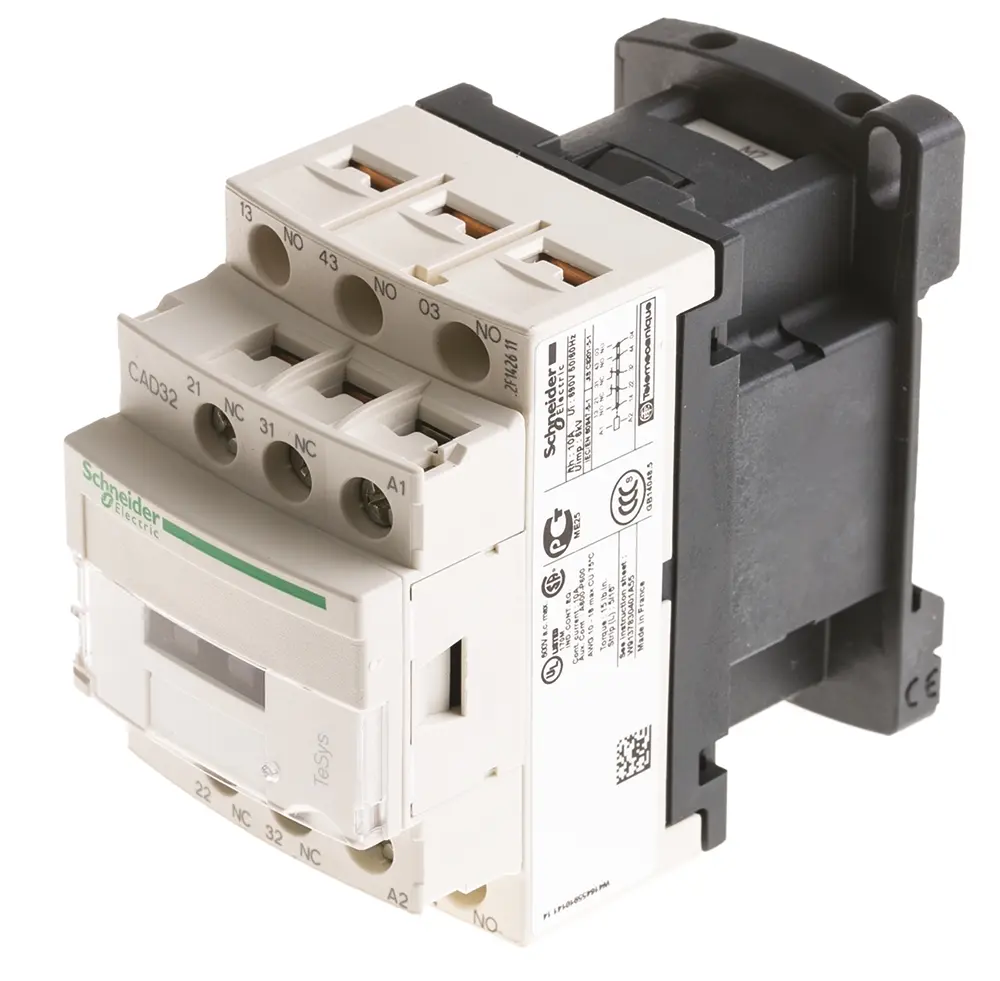 Produktfoto 1 von Schneider Electric TeSys Deca Steuerrelais 2 Schließer/2 Öffner, 220V / 10 A, 77 mm x 45 mm