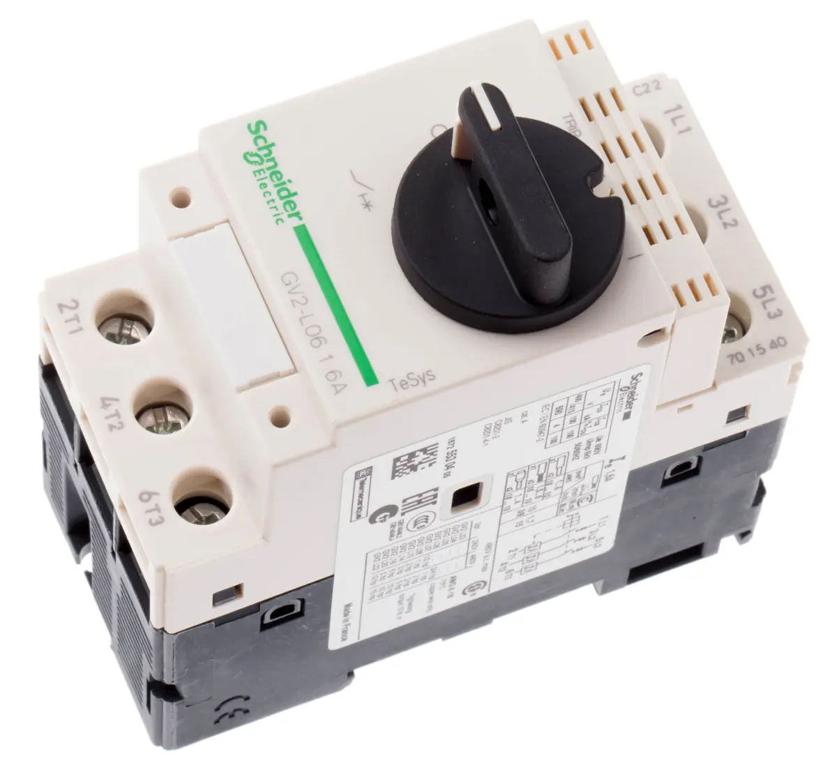 Produktfoto 1 von Schneider Electric TeSys GV2L Motorschutzschalter, 1 → 1,7 A 89mm x 44.5mm
