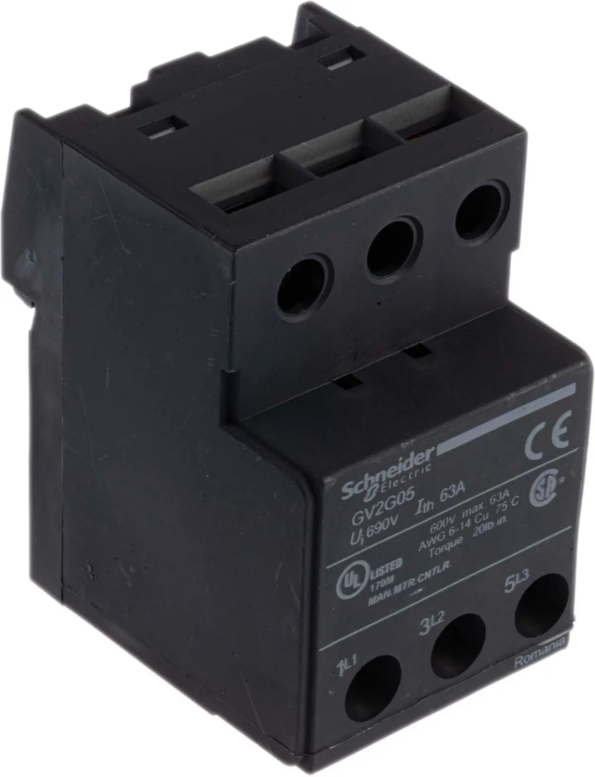 Produktfoto 1 von Schneider Electric TeSyS GV Anschlussklemmenblock für Schütze Anschlussklemmenblock für Serie GV2