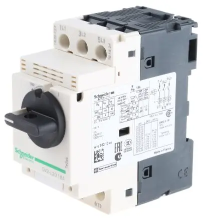 Produktfoto 1 von Schneider Electric TeSyS GV Motorschutzschalter, 18A Schutzschalter 690V 89mm x 45 mm Motorschutzschalter mit