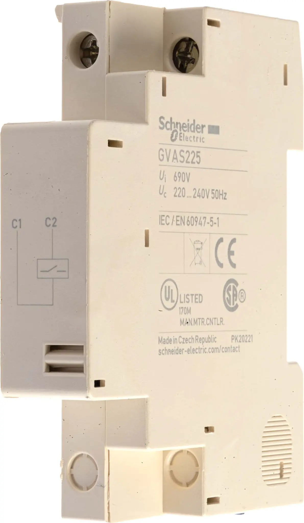 Produktfoto 1 von Schneider Electric GVAS Überspannungsableiter für GV2 GVAS, GV3 GVAS