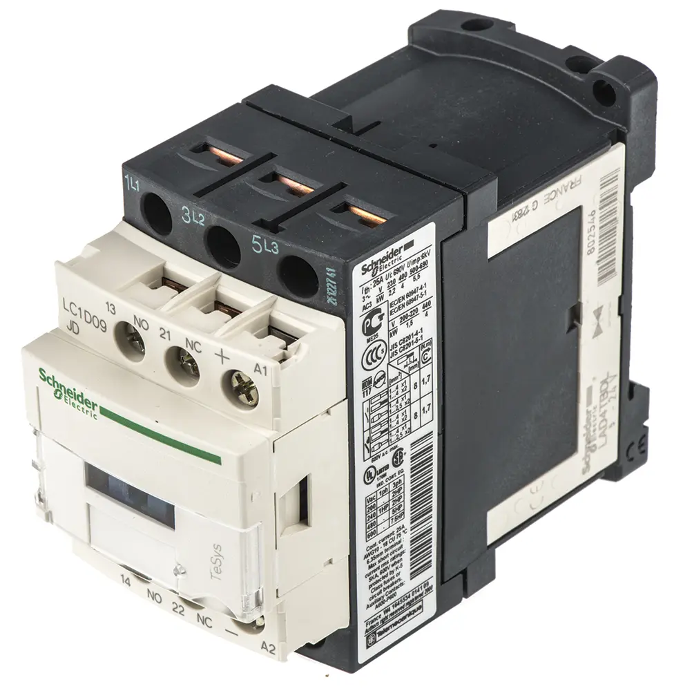 Produktfoto 1 von Schneider Electric LC1D Schütz 12 V dc-Spule, 3-polig, 690V ac / 9 A 12 V dc 4 kW 3 Schließer Motorsteuerung