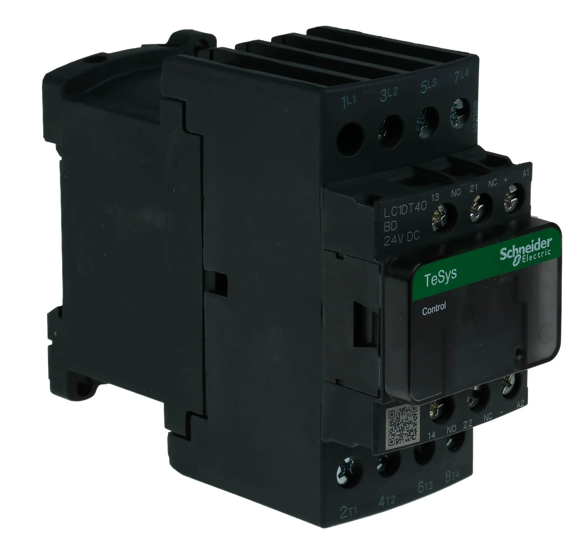 Produktfoto 1 von Schneider Electric LC1D Schütz 24 V dc-Spule, 4-polig, 690V ac / 40 A 24 V dc 1.56 W 4 Schließer Motorsteuerung