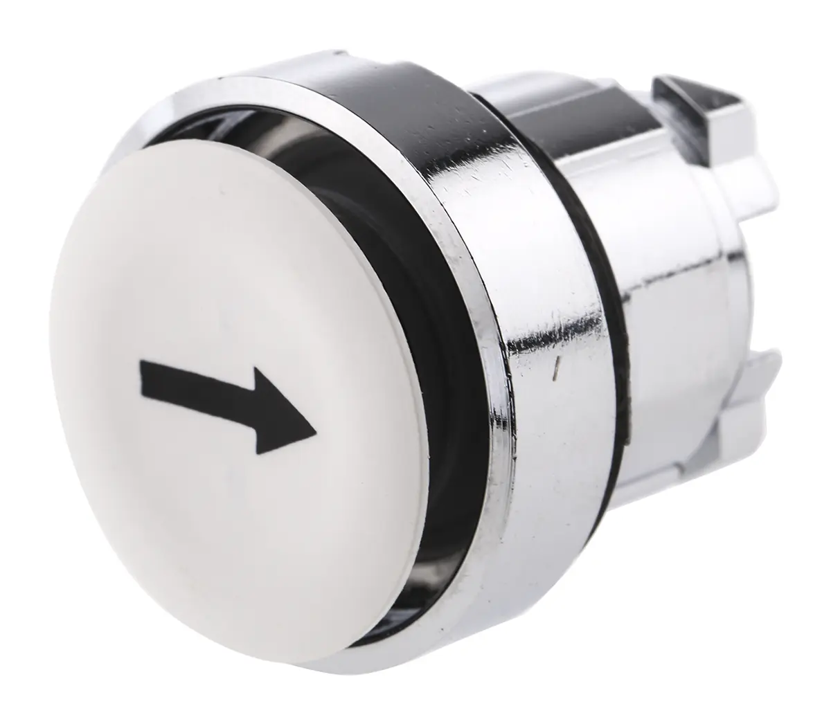 Produktfoto 1 von Schneider Electric Harmony Drucktastenkopf Ø 22 mm, Weiß Federrückstellung Rund Rund Metall, IP66