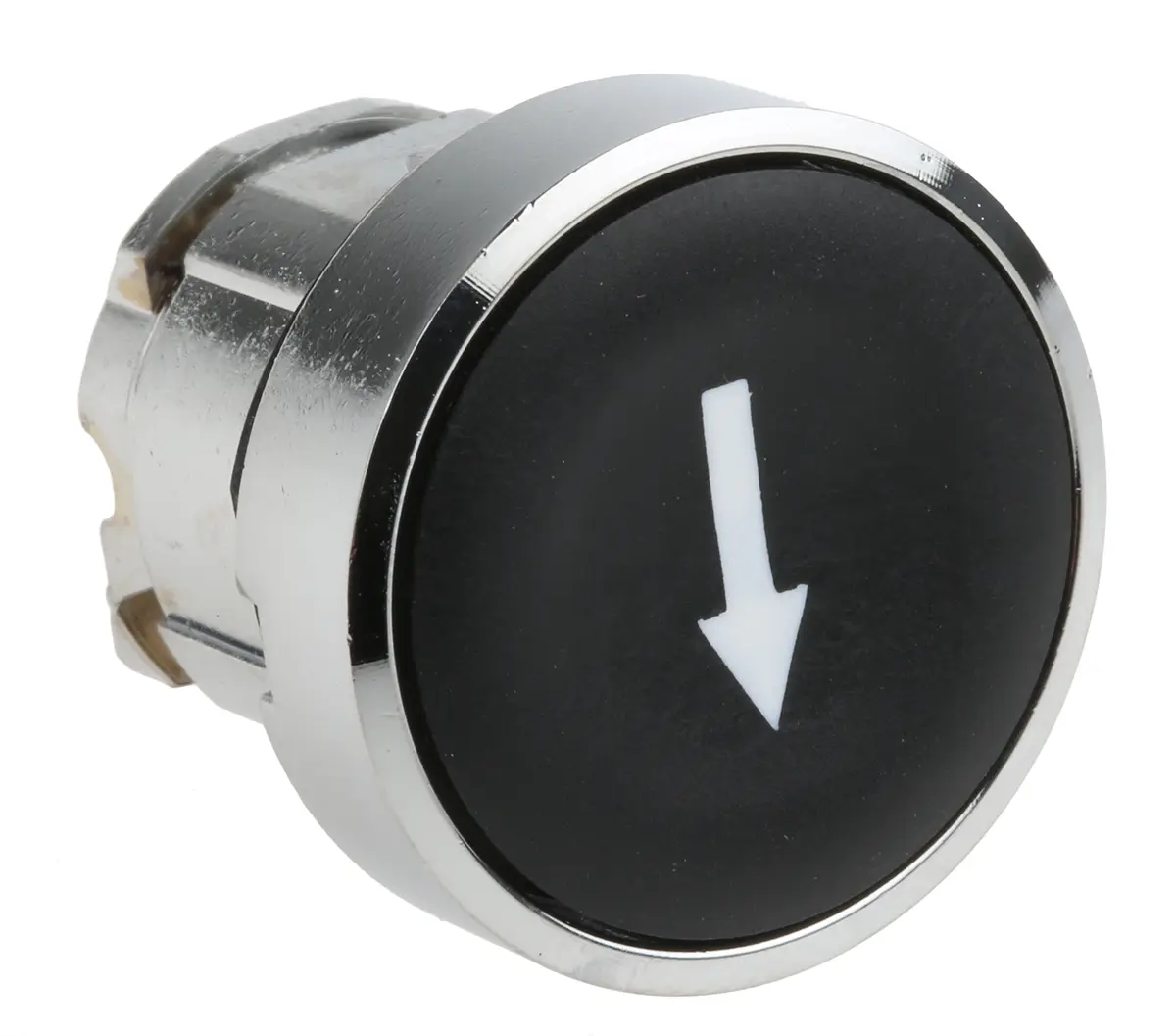 Produktfoto 1 von Schneider Electric Harmony Drucktastenkopf Ø 22 mm, Schwarz Federrückstellung Rund Rund Metall, IP66