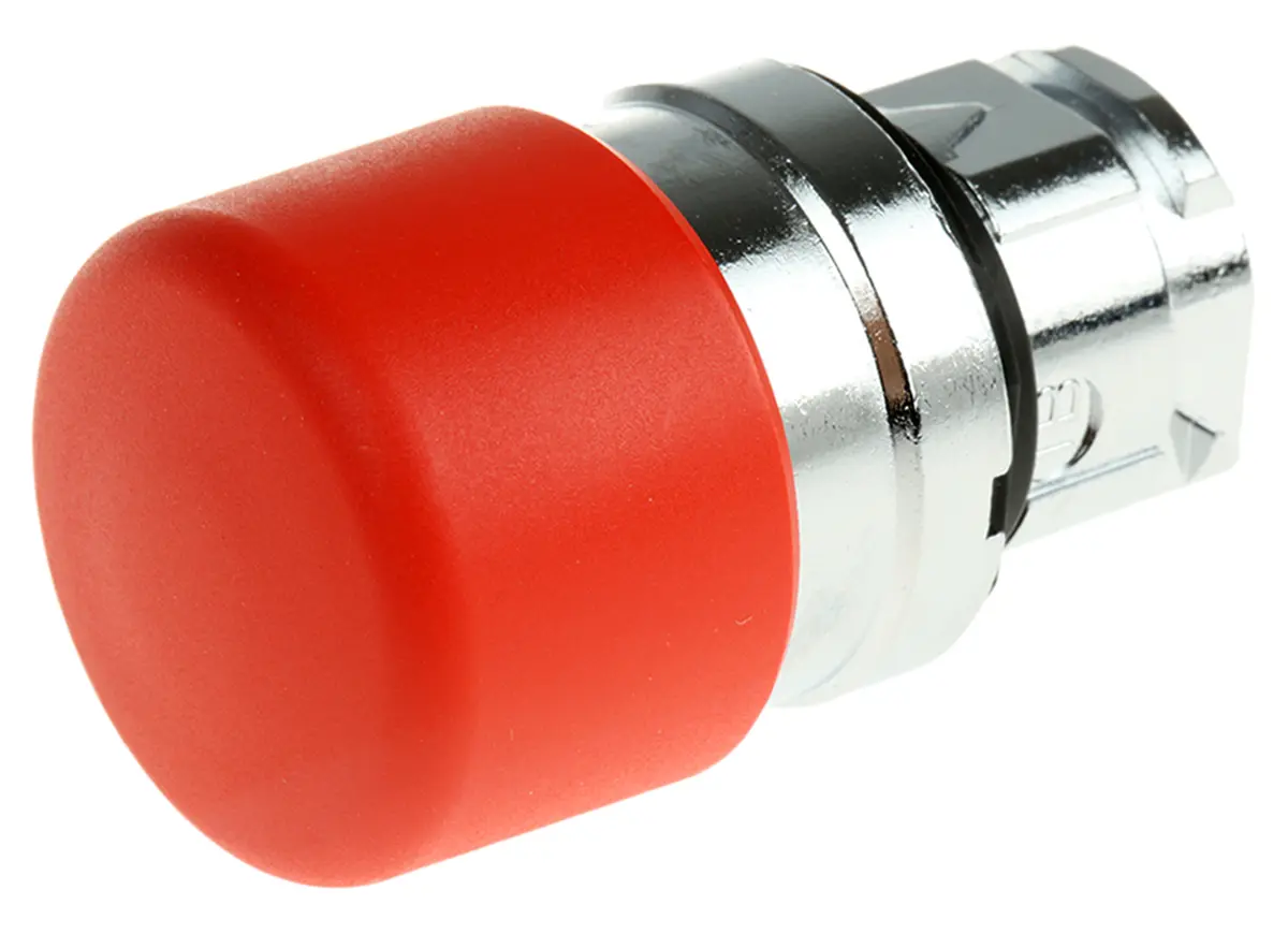 Produktfoto 1 von Schneider Electric Harmony Drucktastenkopf Ø 22 mm, Rot Tastend Rund Rund Metall, IP66