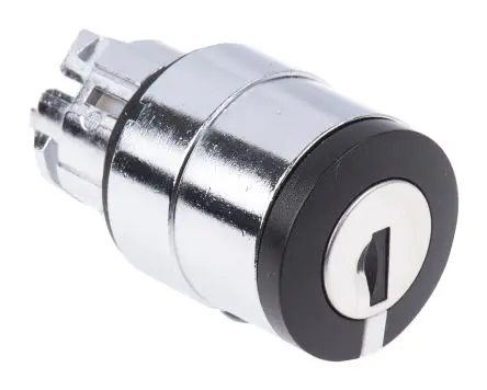 Produktfoto 1 von Schneider Electric Harmony Schlüsselschalterkopf 22 mm 2 Positionen 421E Rastend IP69K, IP67, IP66