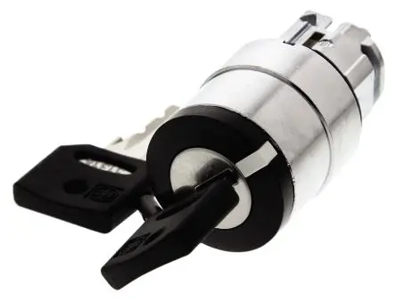 Produktfoto 1 von Schneider Electric Harmony Schlüsselschalterkopf 22 mm 2 Positionen 3131A Rastend IP66, IP67, IP69K