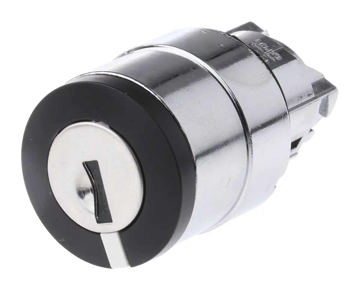 Produktfoto 1 von Schneider Electric Harmony XB4 Schlüsselschalterkopf 22 mm 2 Positionen 458A Rastend IP66, IP40, IP69K
