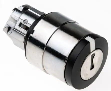 Produktfoto 1 von Schneider Electric Harmony Schlüsselschalterkopf 22 mm 2 Positionen 458A Rastend IP66, IP67, IP69K