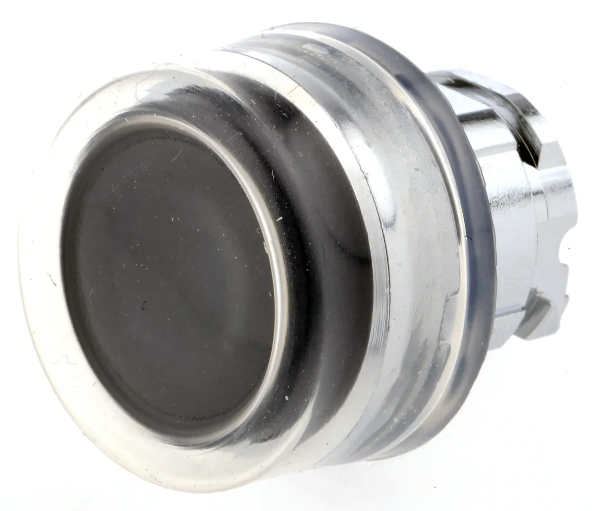 Produktfoto 1 von Schneider Electric Harmony Drucktastenkopf Ø 22.4 mm, Schwarz Federrückstellung Rund Rund Metall, IP66