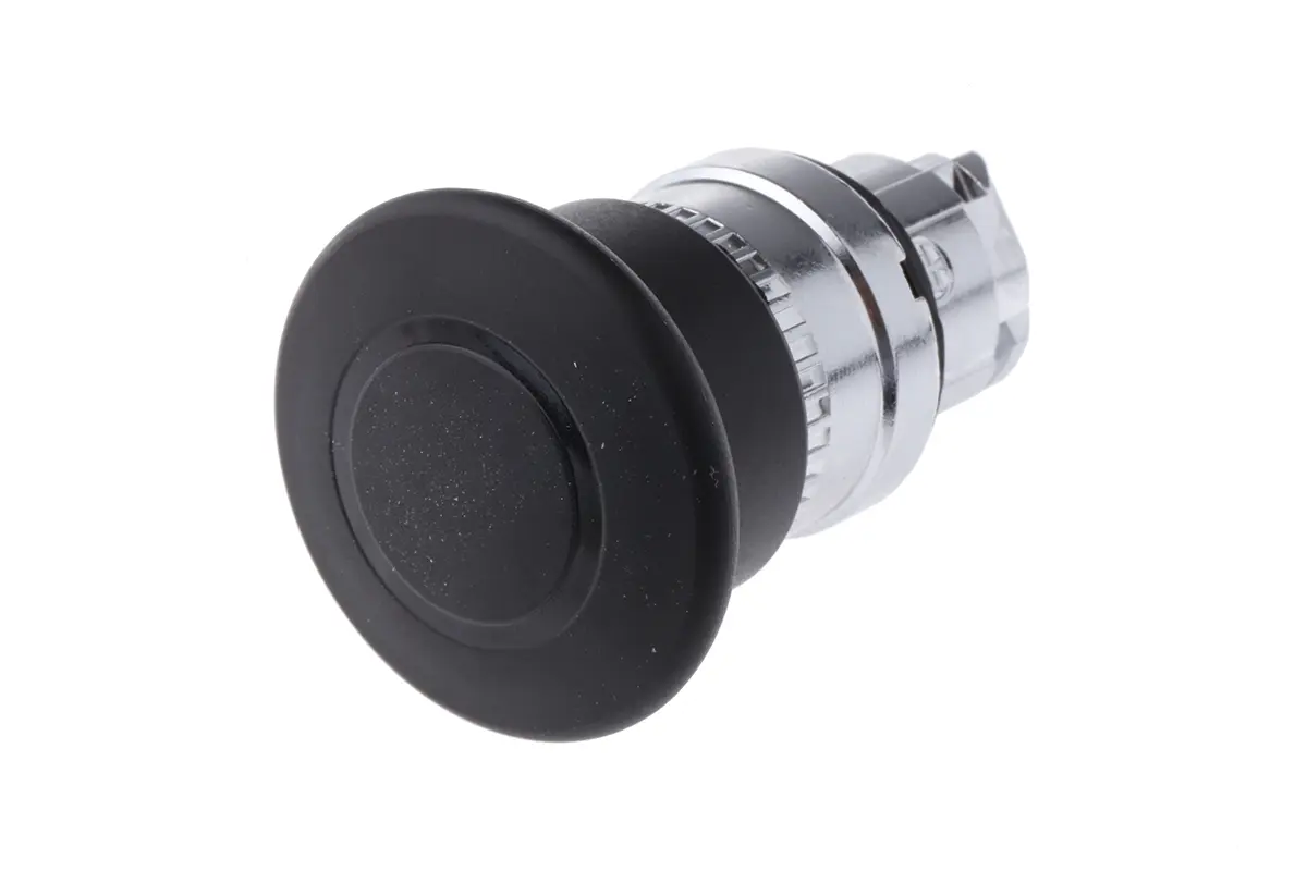 Produktfoto 1 von Schneider Electric Harmony Drucktastenkopf Ø 22 mm, Schwarz Push-Pull Rund Rund Metall, IP66