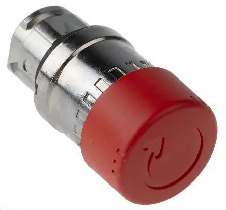 Produktfoto 1 von Schneider Electric Harmony Not-Aus-Schalter, 22 mm, Rot, Drehfreigabe, Pilzkopf, Kunststoff, IP69K, IP69, IP66