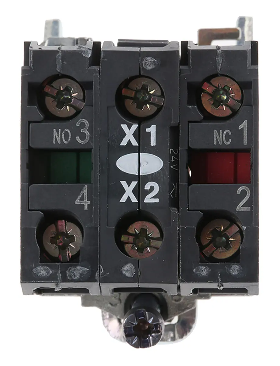 Produktfoto 1 von Schneider Electric Harmony Lichtblock Anzeigenblock LED Weiß beleuchtet 1 Schließer/1 Öffner Schraube