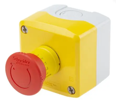 Produktfoto 1 von Schneider Electric Harmony XALK Not-Aus-Drucktaster, SMD, Ø 40 mm, 1 Schließer/2 Öffner, Gelb IP67, 68mm, x 91.5 mm,