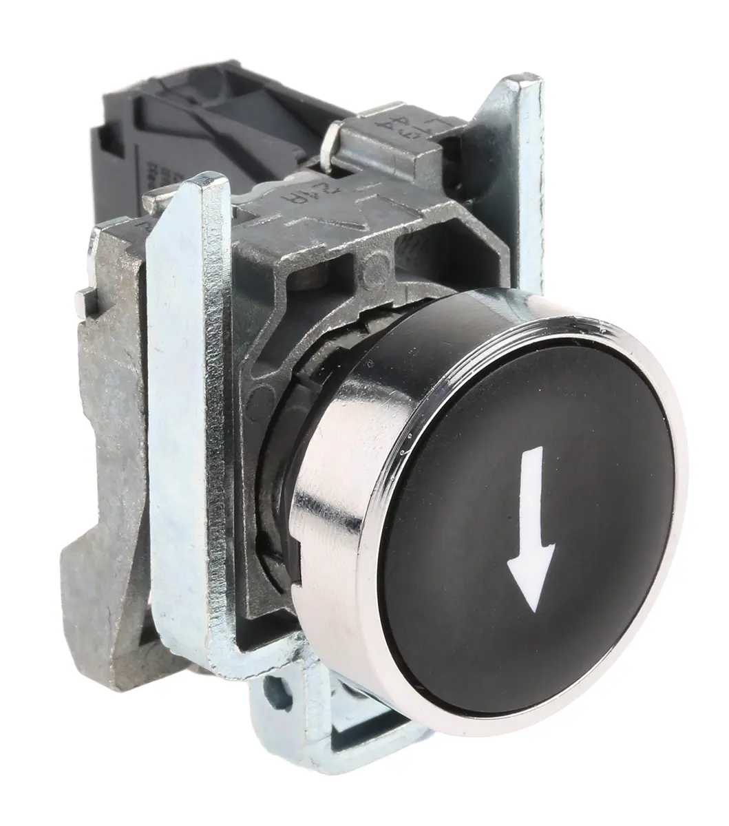 Schneider Electric Harmony Druckschalter Schwarz Federrückstellung Panel Ø 22 mm, SPST