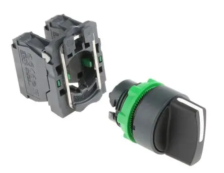 Produktfoto 1 von Schneider Electric Harmony Wahlschalter 3-Stufen Wahlschalter 22.5 mm IP67, IP69K, IP69, 2 Schließer Wurfwinkel 45 °
