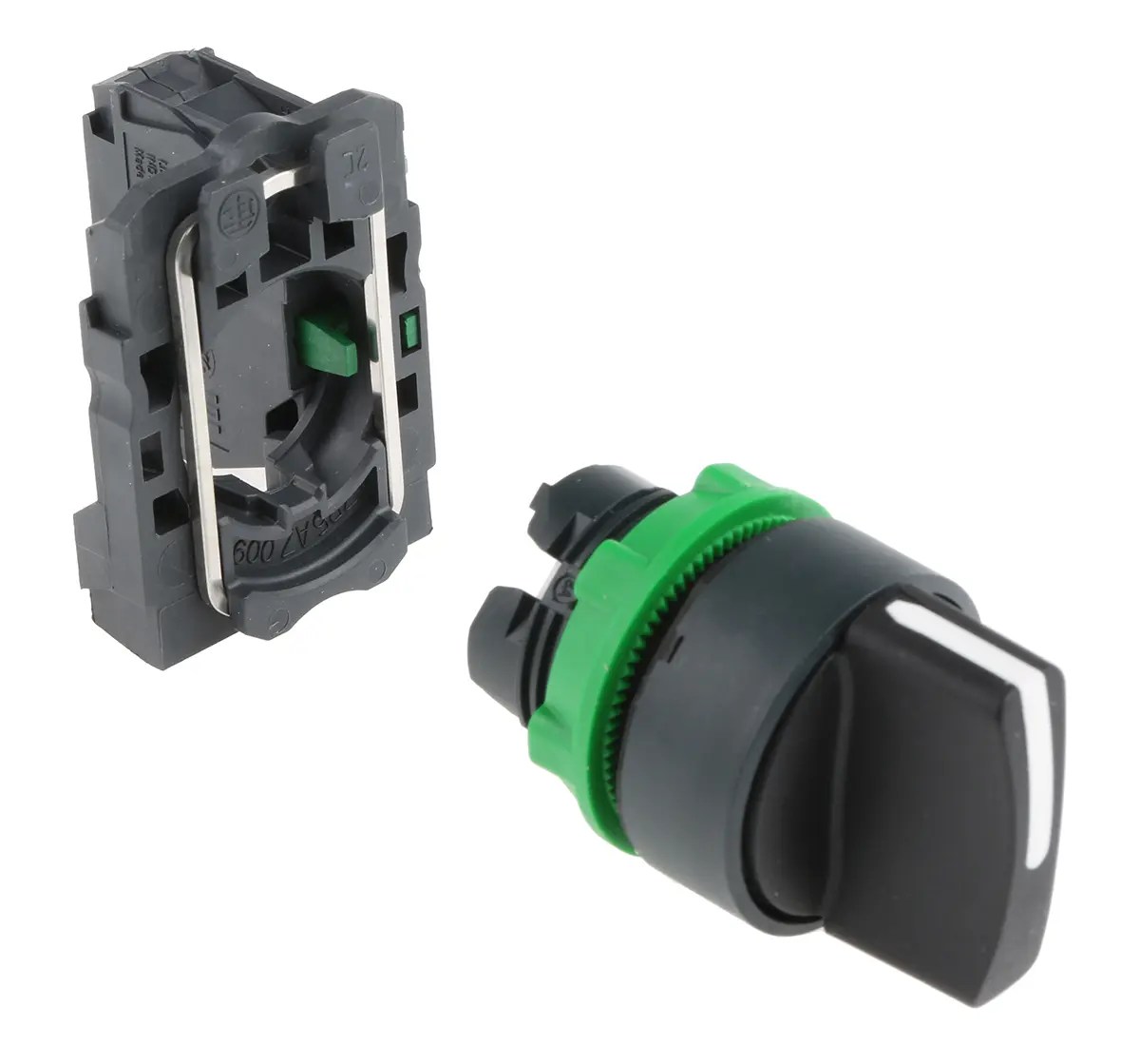 Produktfoto 1 von Schneider Electric Harmony XB5 Wahlschalter 2-Stufen Wahlschalter IP69K, IP40, IP69, 1 Schließer Wurfwinkel 90 °