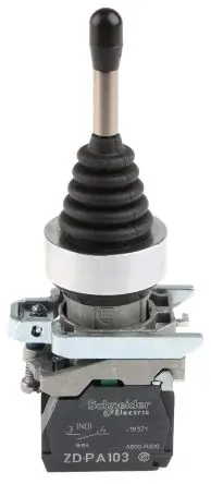 Produktfoto 1 von Schneider Electric Harmony XD4 Joystick, 2-Achsen Rastung, SPST, 600 V ac / 220mA, IP66 Griff Typ Hebel