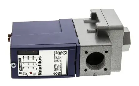 Produktfoto 1 von Telemecanique Sensors XMLA Differenzial Drucksensor 0.15 bar, Relais 2.5 bar, für Süßwasser, Salzwasser, Luft,