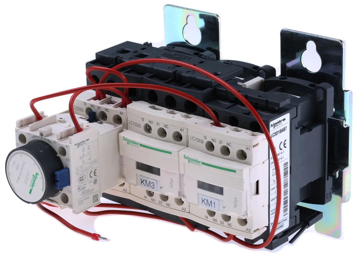 Produktfoto 1 von Schneider Electric LC3D Stern-Dreieck-Starter 22 kW, 24 V ac