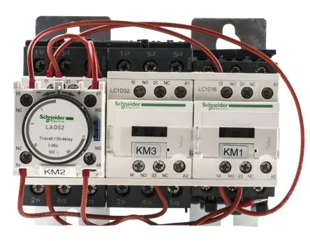 Produktfoto 1 von Schneider Electric TeSyS D Stern-Dreieck-Starter 24V ac 3-phasig 30 kW, IP20 / 32A