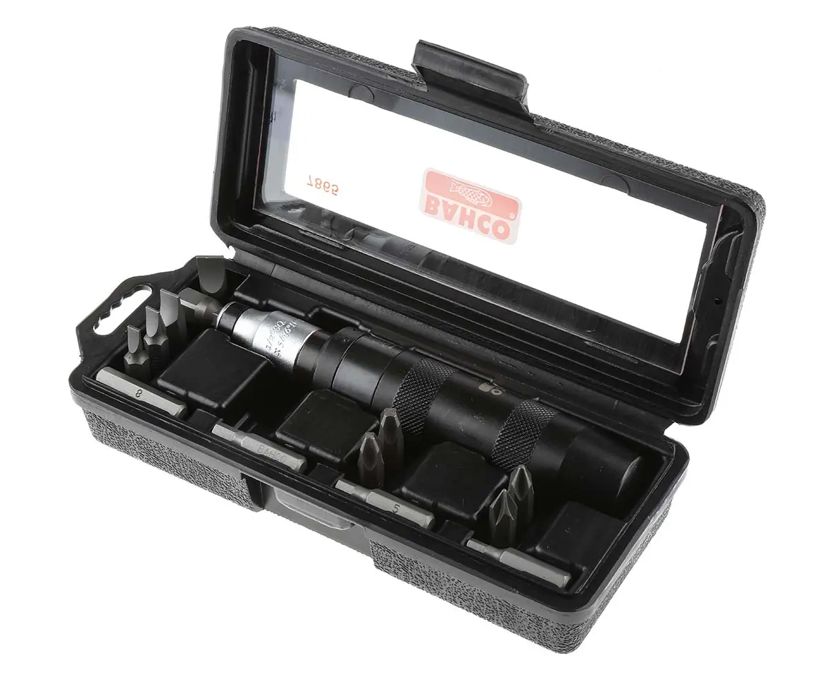 Produktfoto 1 von Bahco Schlagschraubendreher- und Bit-Satz Sechskant, Phillips, Geschlitzt 15 Stk 1/2 in Abtrieb 10 mm, 5, 6, 8, 8 mm,