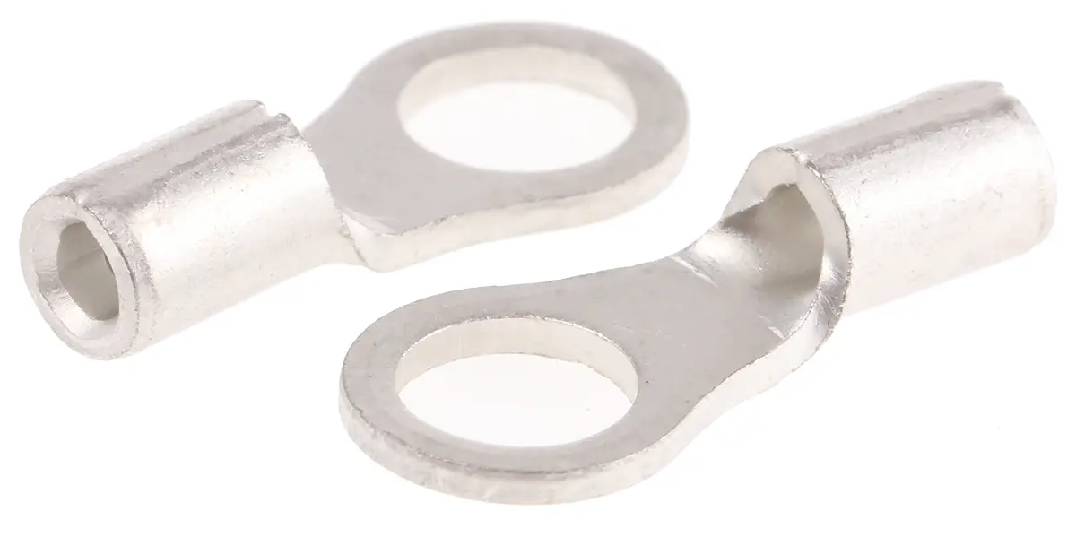 Produktfoto 1 von JST R Ringkabelschuh, Unisoliert 22 AWG, Grau, 16 AWG max.AWG, aussen ø 6.6 mm, innen ø 4.3 mm, 4 mm