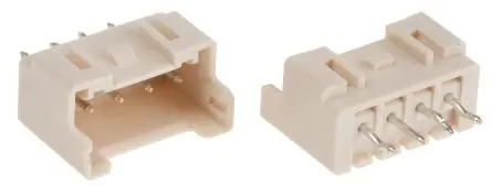 JST XA Leiterplattenleiste Gerade, 4-polig / 1-reihig, Raster 2.5 mm Raster Durchsteckmontage, Kabel-Platine, Ummantelt
