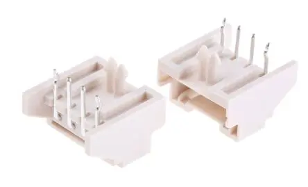 JST XA Leiterplattenleiste gewinkelt, 4-polig / 1-reihig, Raster 2.5 mm Raster Durchsteckmontage, Kabel-Platine,