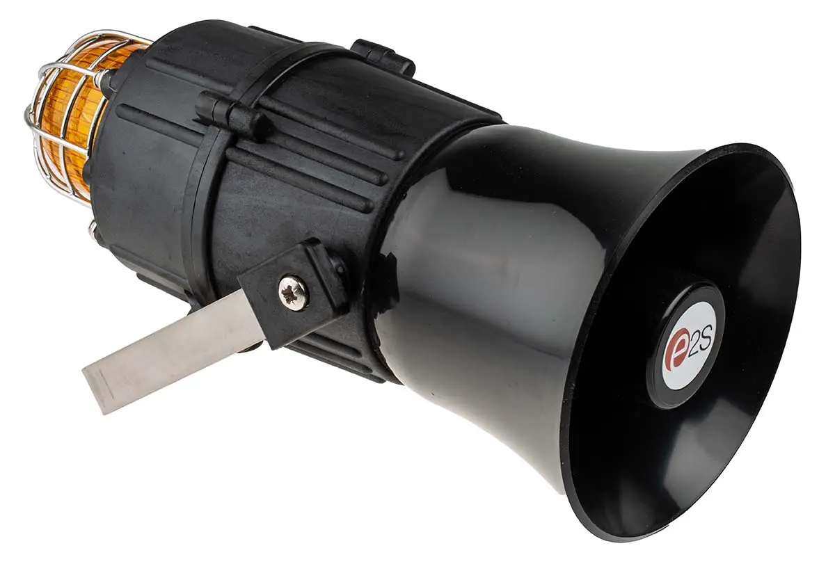 Produktfoto 1 von e2s E2xC1X05F Xenon Blink-Licht Alarm-Leuchtmelder Orange / 113dB, 24 Vdc