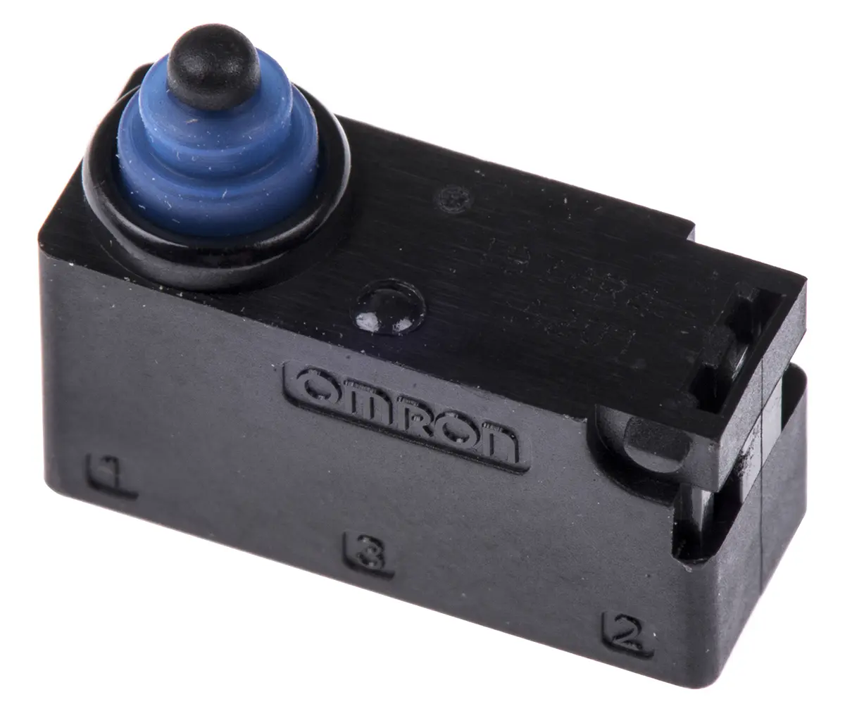Produktfoto 1 von Omron Mikroschalter Stiftstößel-Betätiger Leiterplatten-Anschlussklemme, 1-poliger Umschalter, 2A IP67 0.75N -40 °C - 85