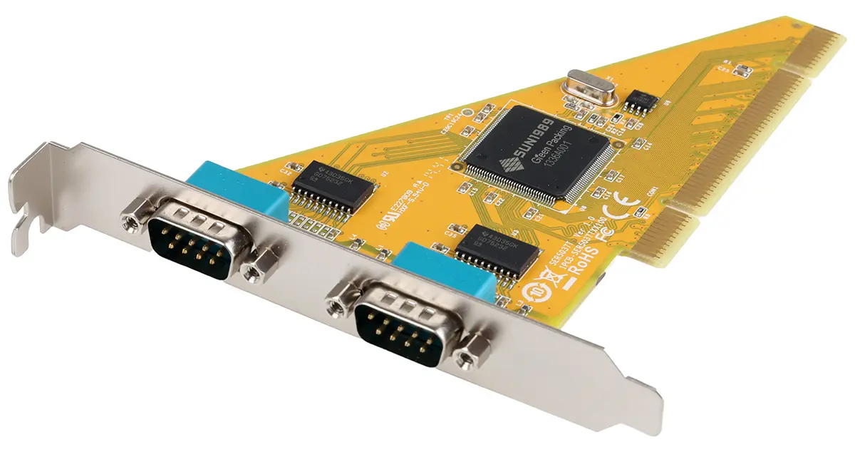 Produktfoto 1 von RS PRO PCI Serielle Karte Seriell, 2-Port RS232