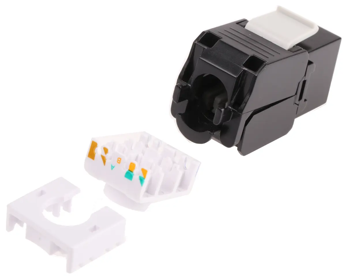 Produktfoto 1 von Roline RS Keystone-Jack, RJ45 Typ Keystone-Jack, Abschirm UTP, Anschlüsse 16 Port