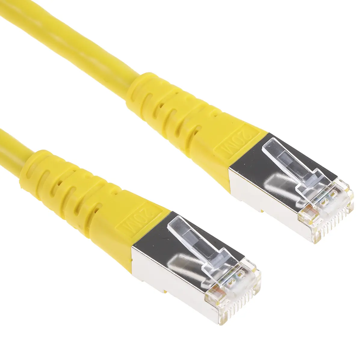 Produktfoto 1 von Roline Cat6 Kat. 6 Ethernet-Kabel, 20 m, Gelb 8 Abgeschirmt Geschirmt, Aussen ø 6.3 mm Außen-ø , Polyvinylchlorid