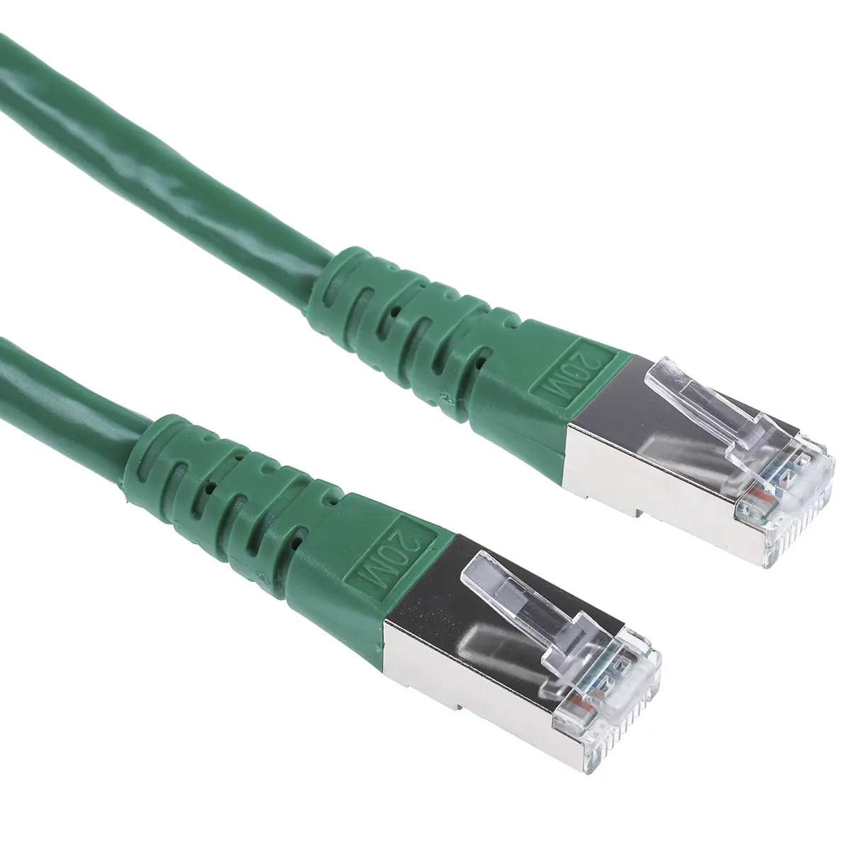 Produktfoto 1 von Roline Kat. 6 Ethernet-Kabel, 20 m, Grün 8 Abgeschirmt Geschirmt, Aussen ø 6.3 mm Außen-ø , Polyvinylchlorid