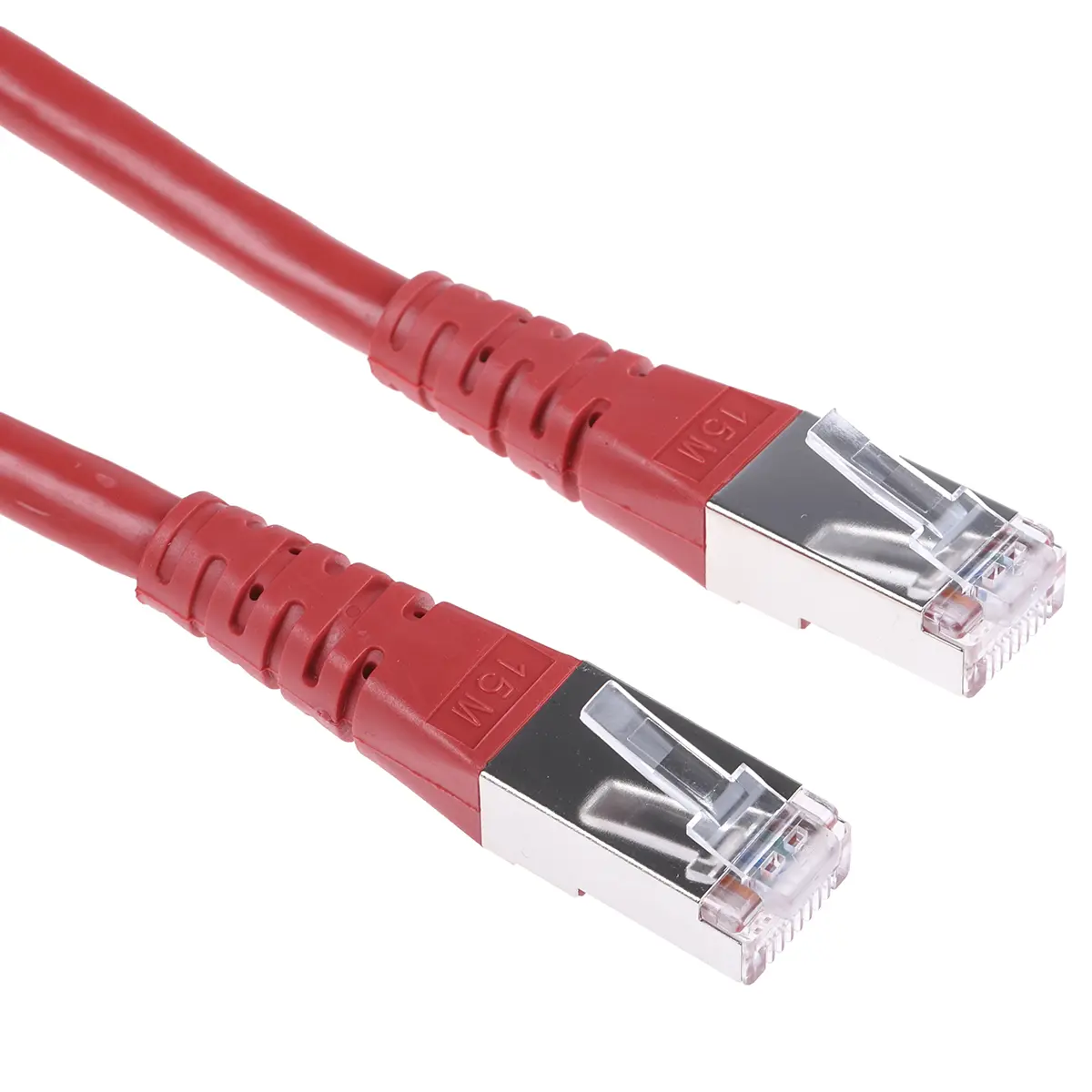 Produktfoto 1 von Roline Kat. 6 Ethernet-Kabel, 15 m, Rot 8 Abgeschirmt Geschirmt, Aussen ø 6.3 mm Außen-ø , Polyvinylchlorid