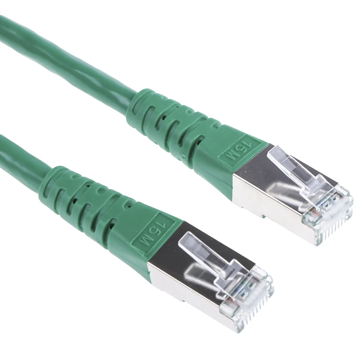 Produktfoto 1 von Roline Kat. 6 Ethernet-Kabel, 15 m, Grün 8 Abgeschirmt Geschirmt, Aussen ø 6.3 mm Außen-ø , Polyvinylchlorid