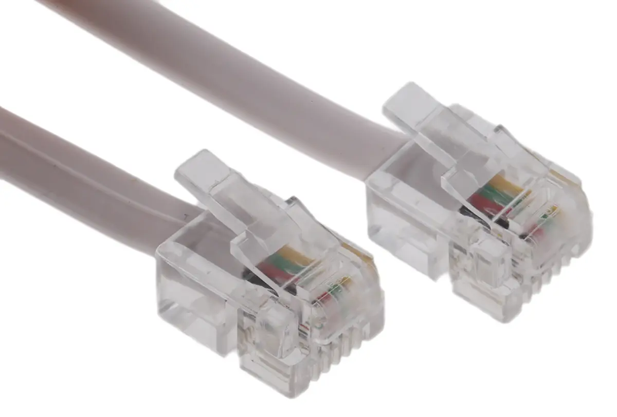 Produktfoto 1 von Roline Stecker Telefonverlängerungskabel RJ11 Stecker RJ45 6 m Grau