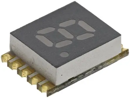 Produktfoto 1 von Kingbright LED-Anzeige 7 Segmente 1 Zeichen Anode, Rot 635nm 30mcd Zeichenbreite 3.2 mm Rechts Zeichenhöhe 5.1 mm