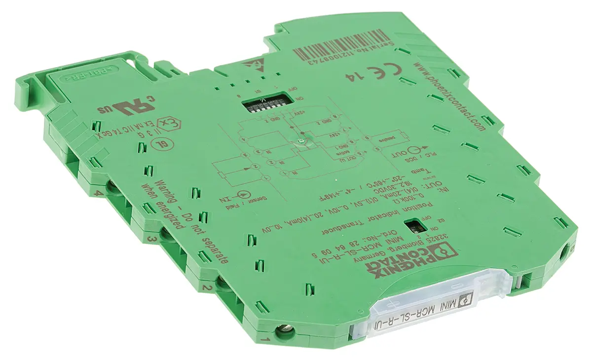 Produktfoto 1 von Phoenix Contact Serie MINI MCR Signalwandler 24 V dc, Widerstand 100 to 100000 Ω EIN / Strom/Spannung 0 to 10 V AUS