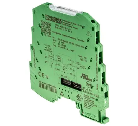 Produktfoto 1 von Phoenix Contact Serie MINI MCR Signalwandler 20V dc, 30 V dc, Strom/Spannung 0 → 10 V EIN / Frequenz PWM: 5 → 95 %, 0 Hz