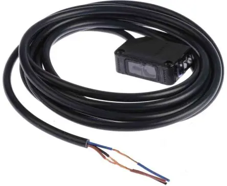 Produktfoto 1 von Omron E3Z Kubisch Optischer Sensor, Reflektierend, PnP Ausgang, Drahtkabel