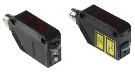 Produktfoto 1 von Omron E3Z Kubisch Optischer Sensor, Durchgangsstrahl, PnP Ausgang, 4-polig M8