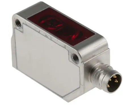 Produktfoto 1 von Omron E3ZM Kubisch Optischer Sensor, Diffus, PnP Ausgang, 4-polig M8