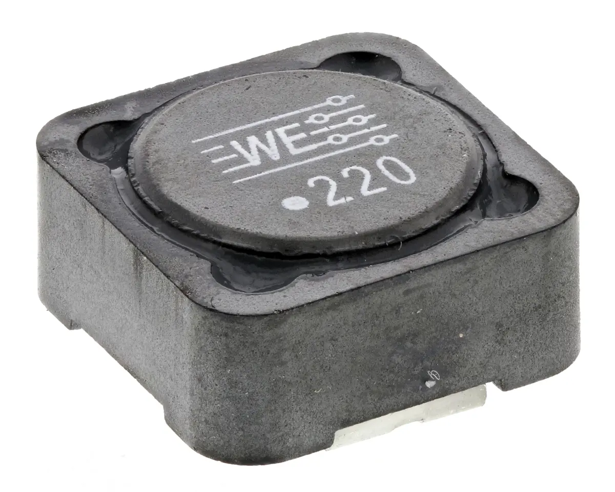 Produktfoto 1 von Wurth Elektronik WE-PD Drosselspule mit Abschirmung, 22 μH 3.37 A AEC-Q200 mit Ferrit-Kern ±20 % Drahtgewickelt 12 mm,