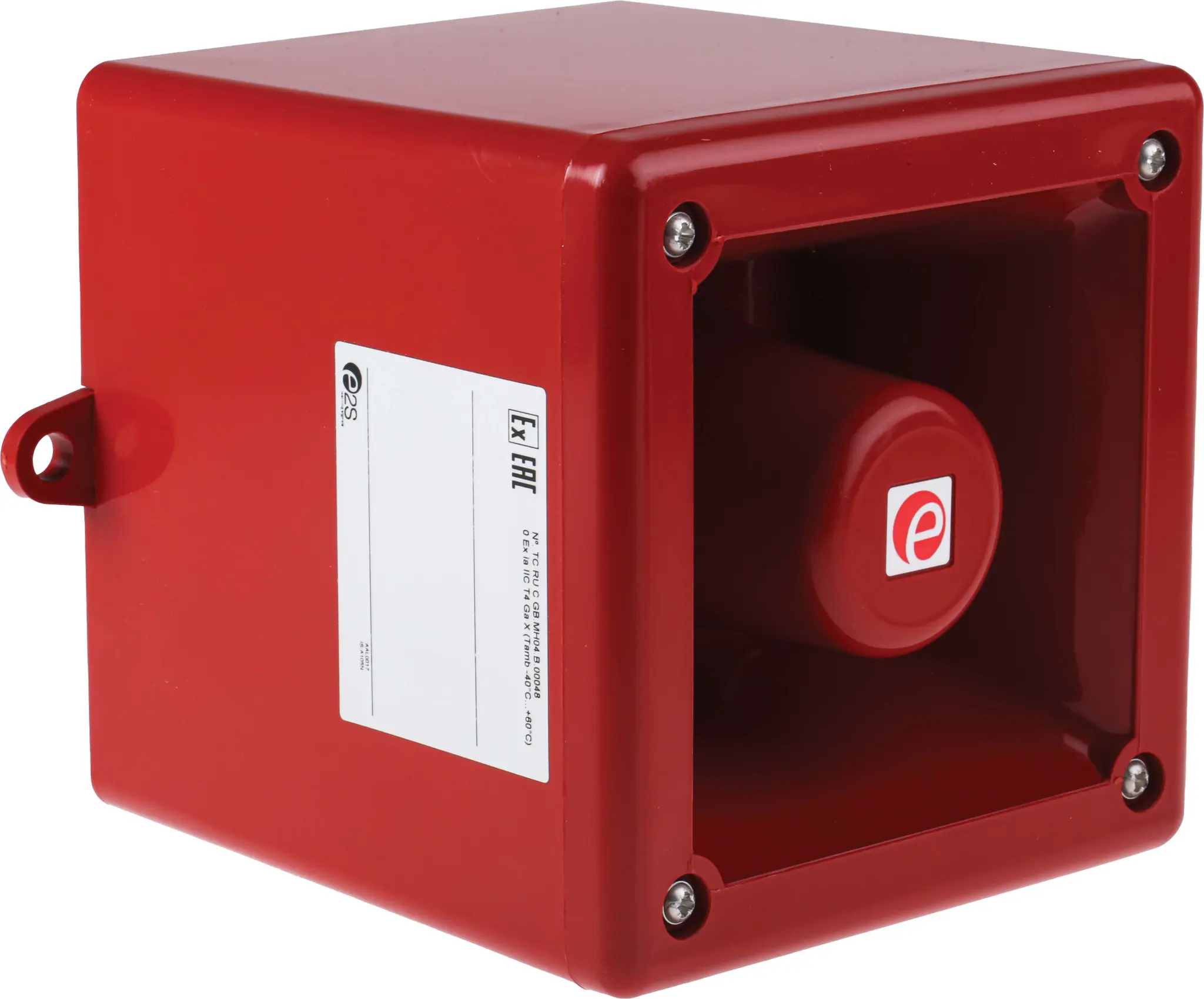 Produktfoto 1 von e2s IS-A105N  Elektronischer Signalgeber IP66 16 → 28 V dc 49-Ton 105dB Rot