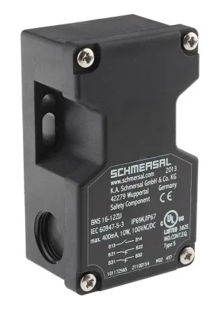 Produktfoto 1 von Schmersal BNS16 Magnetisch M12 Berührungsloser Sicherheitsschalter 100V dc aus Kunststoff, 1 Schließer/2 Öffner,