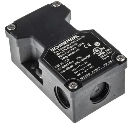 Produktfoto 1 von Schmersal BNS16 Magnetisch M20 Berührungsloser Sicherheitsschalter 100V dc aus Kunststoff, 1 Schließer/2 Öffner,
