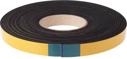 Produktfoto 1 von RS PRO Ethylen-Propylen-Dien-Monomer Schaumstoff Klebeband, Einseitig, Schwarz, Stärke 3 mm, 20mm x 10 m